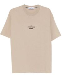 Stone Island - 2100023 Organic Cotton Jersey T-Shirt - Lyst