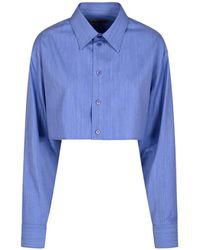 Balenciaga - Cropped Shirt - Lyst
