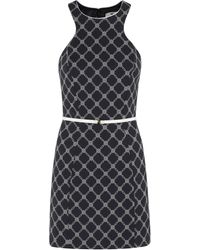 Elisabetta Franchi - Printed Crêpe Mini Dress - Lyst