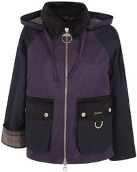 Barbour - Carville Corduroy-Trim Hooded Parka - Lyst