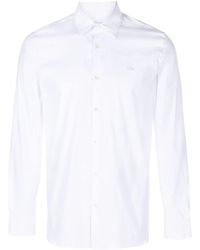 Lacoste - Logo-patch Cotton Blend Shirt - Lyst