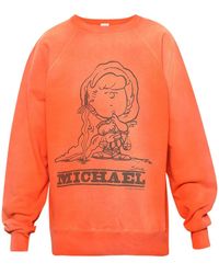 SAINT Mxxxxxx - Graphic-Print Cotton Sweatshirt - Lyst
