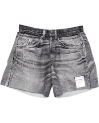 Satisfy - Ambientwarp Shorts Met Denim-Print - Lyst