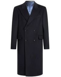 Etro - Double-Breasted Cashmere Coat - Lyst