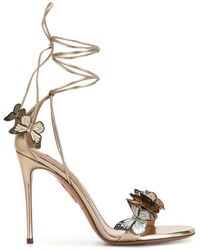 Aquazzura - Papillon Sandal 105 Lace-Up Sandals - Lyst