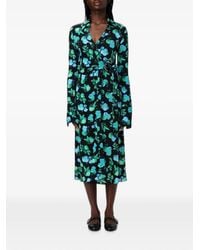 Coperni - Floral-Print Midi Dress - Lyst