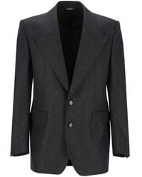 Dolce & Gabbana - Single-Breasted Virgin Wool Blazer - Lyst