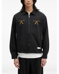 Neighborhood - Souvenir Embroidered-Detail Zip-Up Shirt Jacket - Lyst