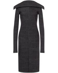 Philosophy Di Lorenzo Serafini - Folded-Neckline Midi Dress - Lyst