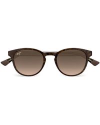 Maui Jim - Hiehie Tortoiseshell Round Sunglasses - Lyst