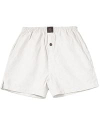 Willy Chavarria - Willy Logo-Patch Button-Detail Shorts - Lyst