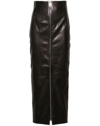 Khaite - Ruddy Leather Maxi Skirt - Lyst