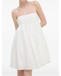 HUGO - Gerafftes Minikleid mit Schleifenverschluss - Lyst