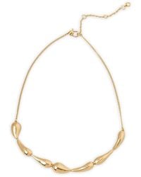 Kate Spade - Halsketting Met Druppelvormige Hanger - Lyst
