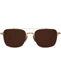 Thom Browne - Tb120 Pilot-frame Sunglasses - Lyst