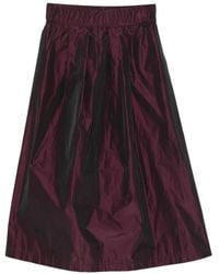 Whyci - Pleated Midi Skirt - Lyst