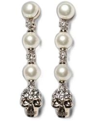 McQueen - Orecchini Con Decorazione A Teschio - Lyst