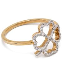 Yvonne Léon - 18Kt Bague Fil Trèfle Diamonds Ring - Lyst