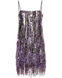 Amen - Sequined Mini Dress - Lyst