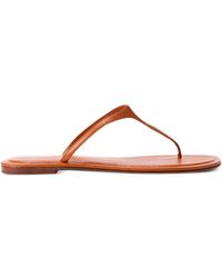 Polo Ralph Lauren - Logo-Debossed Thong Sandals - Lyst