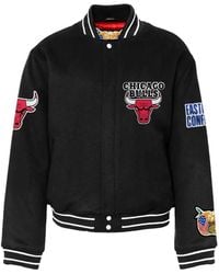 Jeff Hamilton - Chicago Bulls-Patch Bomber Jacket - Lyst