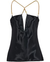 Ferragamo - ビスコースサテントップ - Lyst
