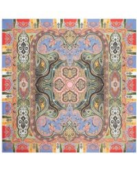 Etro - Paisley-Print Cashmere Blend Scarf - Lyst