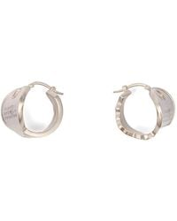 MM6 by Maison Margiela - Numeric-Engraved Hoop Earrings - Lyst