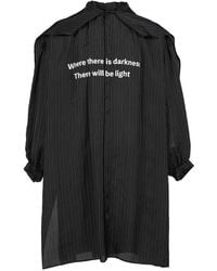 Yohji Yamamoto - Striped Button Shirt - Lyst