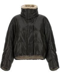 Brunello Cucinelli - Quilted Leather Jacket - Lyst