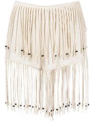 Alanui - Monsoon Mini-Rok Met Franje - Lyst