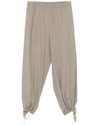 Alysi - Elasticated-Waist Drawstring-Cuff Trousers - Lyst