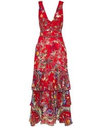 CAMILLA - Maxi-Jurk Met Bloemenprint - Lyst