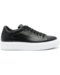 Giuliano Galiano - Road Crocodile-Embossed Sneakers - Lyst