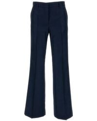 Alberto Biani - Wide-Leg Cady Trousers - Lyst