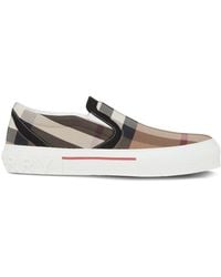 Burberry - Vintage Check Canvas Slip-on Sneaker - Lyst
