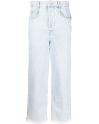 Isabel Marant - Cropped-Jeans mit hohem Bund - Lyst