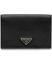 Prada - Leather Passport Holder - Lyst