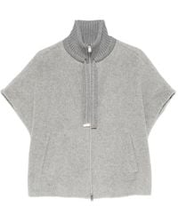 Herno - Chaqueta Con Cuello Alto De Manga Corta - Lyst