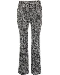 Lanvin - Tweed Flared Trousers - Lyst