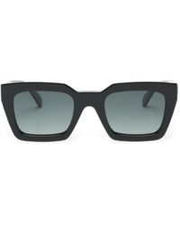 Anine Bing - Logo-Plaque Square-Frame Sunglasses - Lyst