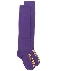 Loewe - Logo Wool Socks - Lyst