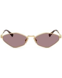 Miu Miu - Geometric-Frame Sunglasses - Lyst