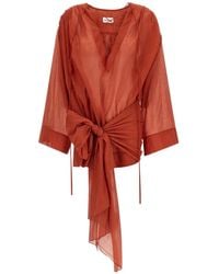 ANDAMANE - Indira Cotton Mini Dress - Lyst