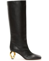 JW Anderson - Chain Heel 75mm レザーブーツ - Lyst