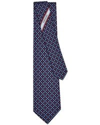 Ferragamo - Gancini Flower Print Silk Tie - Lyst