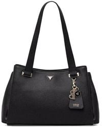 Guess - Charm Satchel Cross Body Bag - Lyst