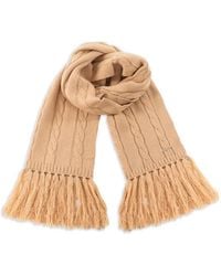 Guess - Cable-Knit Scarf - Lyst