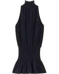Alexander Wang - Vestido fruncido con cuello halter - Lyst