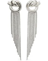 Isabel Marant - Boucles D'Oreilles À Franges Strassées - Lyst